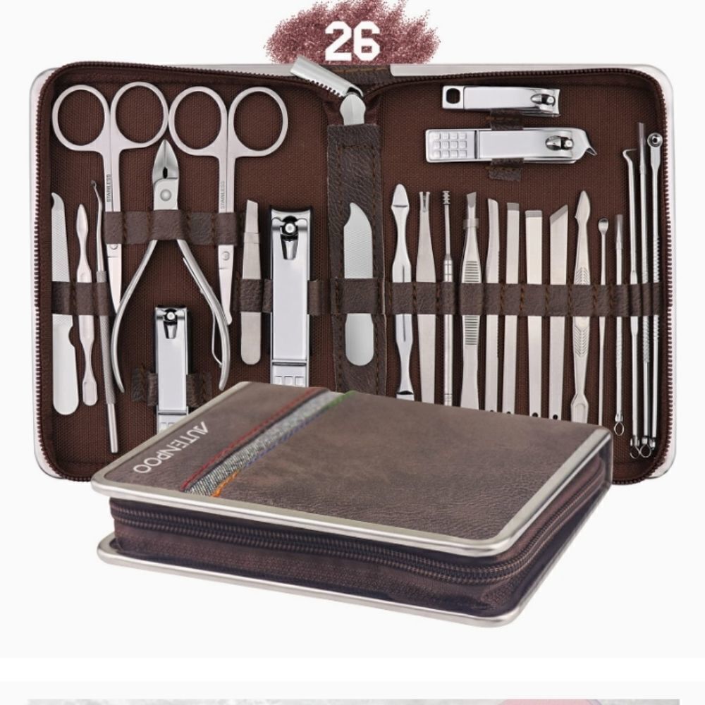 AUTENPOO Nail Clippers, 26 in 1 Manicure Set Professional Pedicure Kit, Function